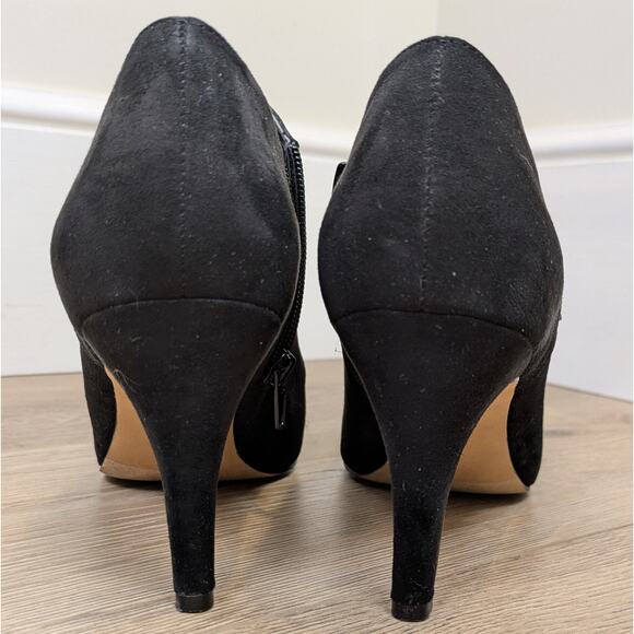 Kelly & Katie Stiletto Booties 9 Carolyn Black Faux Suede Dressy Baddie - Picture 8 of 11